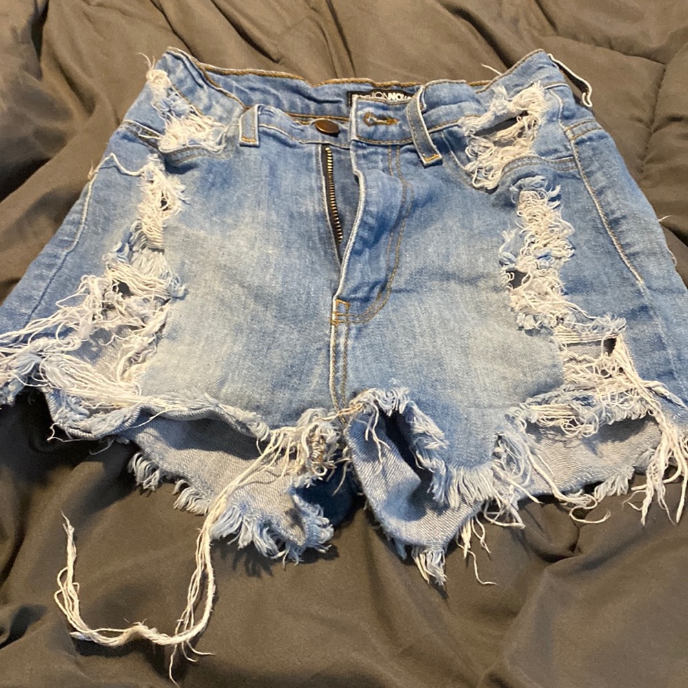 Fashion Nova Distress Shorts